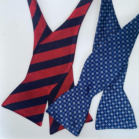 Silk Bow Tie from Tommy Hilfiger and Haspel Set of 2 - Picture 1 of 12